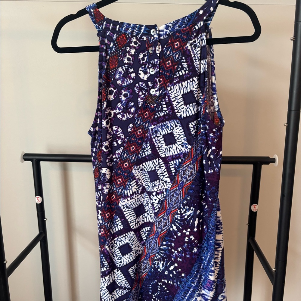 Ava James Geometric Sleeveless Top